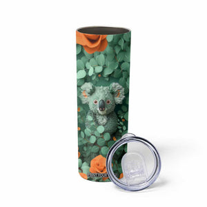 Personalized Koala Skinny Tumbler with Quilling Art Style Design TS04 Print Your Wear