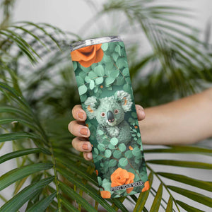 Personalized Koala Skinny Tumbler with Quilling Art Style Design TS04 Print Your Wear