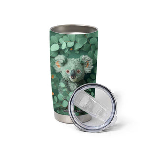 Personalized Koala Tumbler Cup with Quilling Art Style Design TS04 Print Your Wear