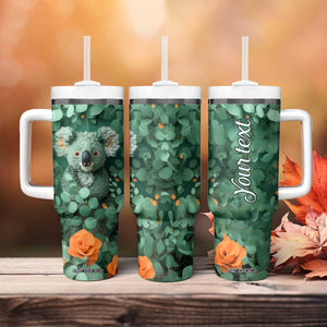 Personalized Koala Tumbler With Handle with Quilling Art Style Design TS04 Print Your Wear