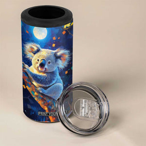 Personalized Lovely Koala 4 in 1 Can Cooler Tumbler with Cute Animal Theme TS04 Print Your Wear