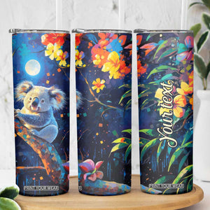 Personalized Lovely Koala Skinny Tumbler with Cute Animal Theme TS04 Print Your Wear