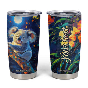 Personalized Lovely Koala Tumbler Cup with Cute Animal Theme TS04 Multicolor Print Your Wear