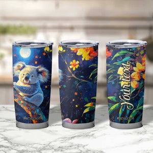 Personalized Lovely Koala Tumbler Cup with Cute Animal Theme TS04 Print Your Wear