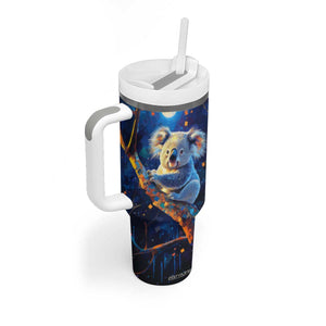 Personalized Lovely Koala Tumbler With Handle with Cute Animal Theme TS04 Print Your Wear