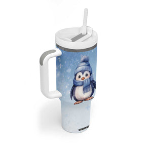 Personalized Lovely Penguin Tumbler With Handle with Adorable Design TS04 Print Your Wear