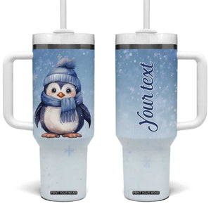 Personalized Lovely Penguin Tumbler With Handle with Adorable Design TS04 One Size: 40 oz Multicolor Print Your Wear