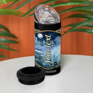 Personalized Mermaid 4 in 1 Can Cooler Tumbler with Retro Vintage Illustration Style TS04 Print Your Wear