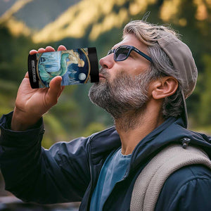 Personalized Mermaid 4 in 1 Can Cooler Tumbler with Retro Vintage Illustration Style TS04 Print Your Wear