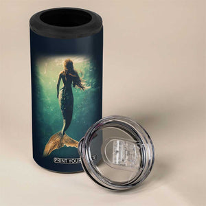 Personalized Mermaid 4 in 1 Can Cooler Tumbler with Vintage Artistic Theme TS04 Print Your Wear