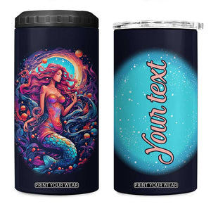 Personalized Mermaid Lover 4 in 1 Can Cooler Tumbler with Underwater Theme Illustration TS04 One Size: 16 oz Multicolor Print Your Wear