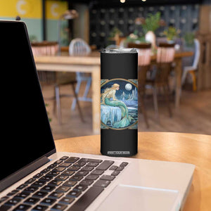 Personalized Mermaid Skinny Tumbler with Retro Vintage Illustration Style TS04 Print Your Wear