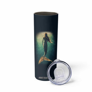 Personalized Mermaid Skinny Tumbler with Vintage Artistic Theme TS04 Print Your Wear