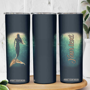 Personalized Mermaid Skinny Tumbler with Vintage Artistic Theme TS04 Print Your Wear