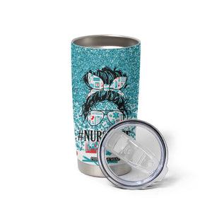 Personalized Nurse Life Tumbler Cup with Bold Quote Illustration TS04 Print Your Wear