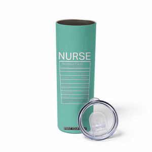 Personalized Nurse Skinny Tumbler Nutrition Facts Uniform Design TS04 Print Your Wear