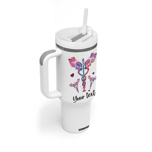 Personalized Nurse Tumbler With Handle Quote Because Badass Life Saver Is Not An Official Job Title TS04 Print Your Wear