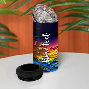 Personalized Owl 4 in 1 Can Cooler Tumbler in Night Forest with Paper Quilling Design TS04 Print Your Wear