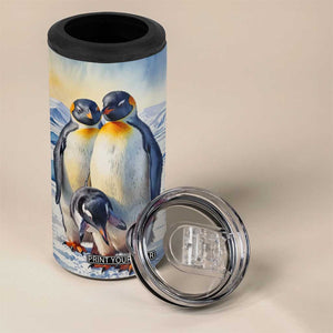 Personalized Penguin Lover 4 in 1 Can Cooler Tumbler with Cute Winter Theme TS04 Print Your Wear