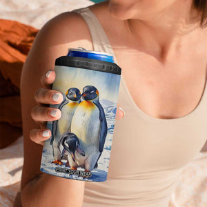 Personalized Penguin Lover 4 in 1 Can Cooler Tumbler with Cute Winter Theme TS04 Print Your Wear