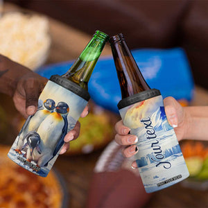 Personalized Penguin Lover 4 in 1 Can Cooler Tumbler with Cute Winter Theme TS04 Print Your Wear