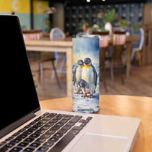 Personalized Penguin Lover Skinny Tumbler with Cute Winter Theme TS04 Print Your Wear