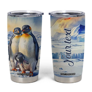 Personalized Penguin Lover Tumbler Cup with Cute Winter Theme TS04 Multicolor Print Your Wear