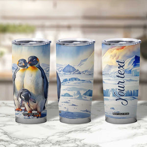 Personalized Penguin Lover Tumbler Cup with Cute Winter Theme TS04 Print Your Wear