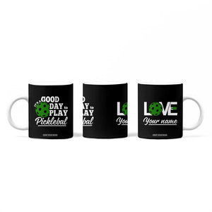 Personalized Pickleball Player Coffee Mug Custom Name It's A Good Day To Play Pickleball TB09 Print Your Wear