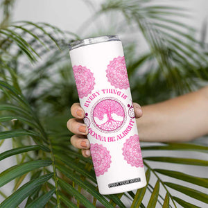 Personalized Pink Gnome Skinny Tumbler with Whimsical Art Style TS04 Print Your Wear