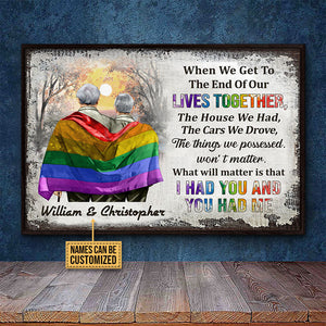 Personalized Family Pride Couple Poster I Had You You Had Me CTM Custom - Printyourwear