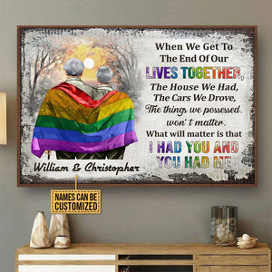 Personalized Family Pride Couple Poster I Had You You Had Me CTM Custom - Printyourwear