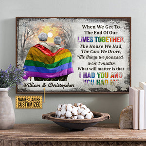 Personalized Family Pride Couple Poster I Had You You Had Me CTM Canvas Custom - Printyourwear