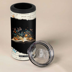 Personalized Reading 4 in 1 Can Cooler Tumbler Quote Takes You On The Greatest Adventures Design TS04 Print Your Wear