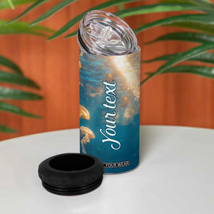 Personalized Retro Mermaid 4 in 1 Can Cooler Tumbler with Vintage Design Elements TS04 Print Your Wear