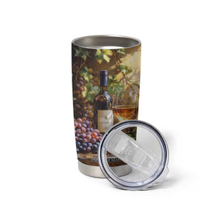 Personalized Retro Wine Design with Nostalgic Feel Tumbler Cup Personalized TS04 Print Your Wear