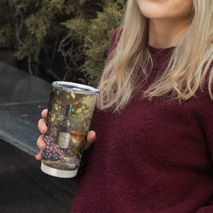 Personalized Retro Wine Design with Nostalgic Feel Tumbler Cup Personalized TS04 Print Your Wear