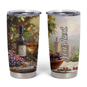 Personalized Retro Wine Design with Nostalgic Feel Tumbler Cup Personalized TS04 Multicolor Print Your Wear