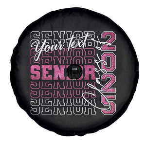 Personalized Senior 2025 Spare Tire Cover Custom Text Class Of 2025 Graduation Glitter Print TS11 Print Your Wear