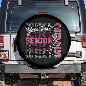 Personalized Senior 2025 Spare Tire Cover Custom Text Class Of 2025 Graduation Glitter Print TS11 No hole Black Print Your Wear