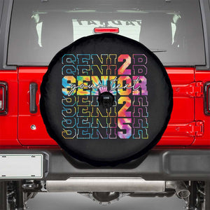 Personalized Senior 2025 Spare Tire Cover Custom Text Class Of 2025 Graduation TS11 Black Print Your Wear