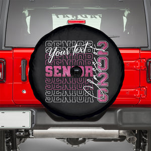 Personalized Senior 2026 Spare Tire Cover Custom Text Class Of 2026 Graduation Glitter Print TS11 Black Print Your Wear