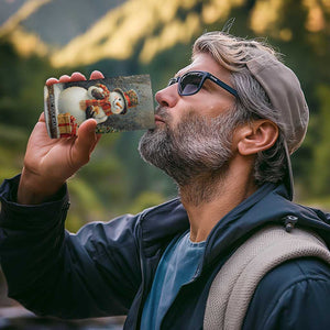 Personalized Snowman 4 in 1 Can Cooler Tumbler with Vintage Christmas Theme TS04 Print Your Wear