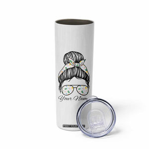 Personalized Teacher Life Skinny Tumbler with Classroom Essentials Illustration TS04 Print Your Wear