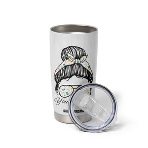 Personalized Teacher Life Tumbler Cup with Classroom Essentials Illustration TS04 Print Your Wear