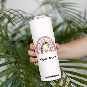 Personalized Teaching Quote Skinny Tumbler Teaching Is A Work Of Heart Typography TS04 Print Your Wear