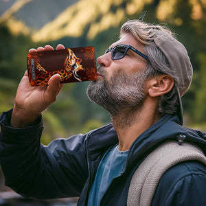 Personalized Tribal Giraffe 4 in 1 Can Cooler Tumbler with Ethnic Pattern Design TS04 Print Your Wear