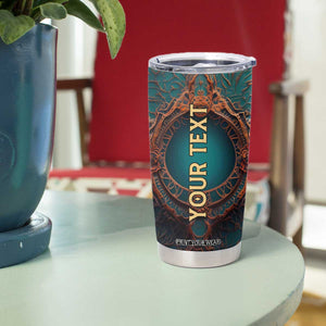 Personalized Tribal Giraffe Tumbler Cup with Colorful Ethnic Design TS04 Print Your Wear