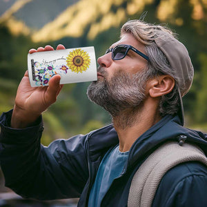 Personalized Turtle 4 in 1 Can Cooler Tumbler with You Are My Sunshine Quote Design TS04 Print Your Wear