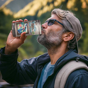 Personalized Turtle Quote 4 in 1 Can Cooler Tumbler Go With The Flow Relaxed Style TS04 Print Your Wear